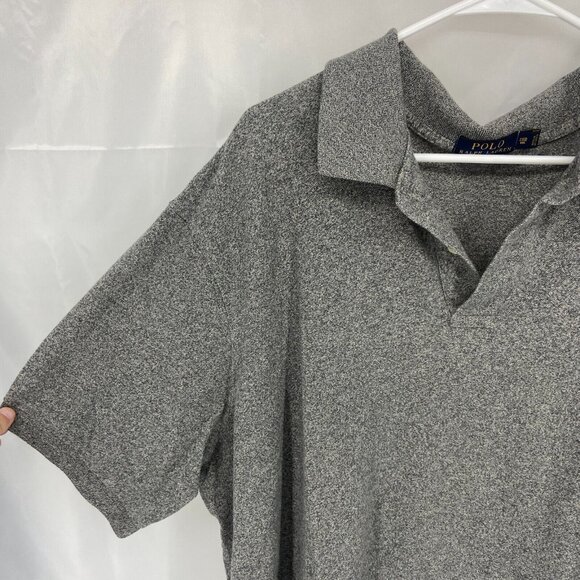 Polo Ralph Lauren Men 3XB Polo Shirt Short Sleeve Heather Gray Stretch Casual - Picture 2 of 9